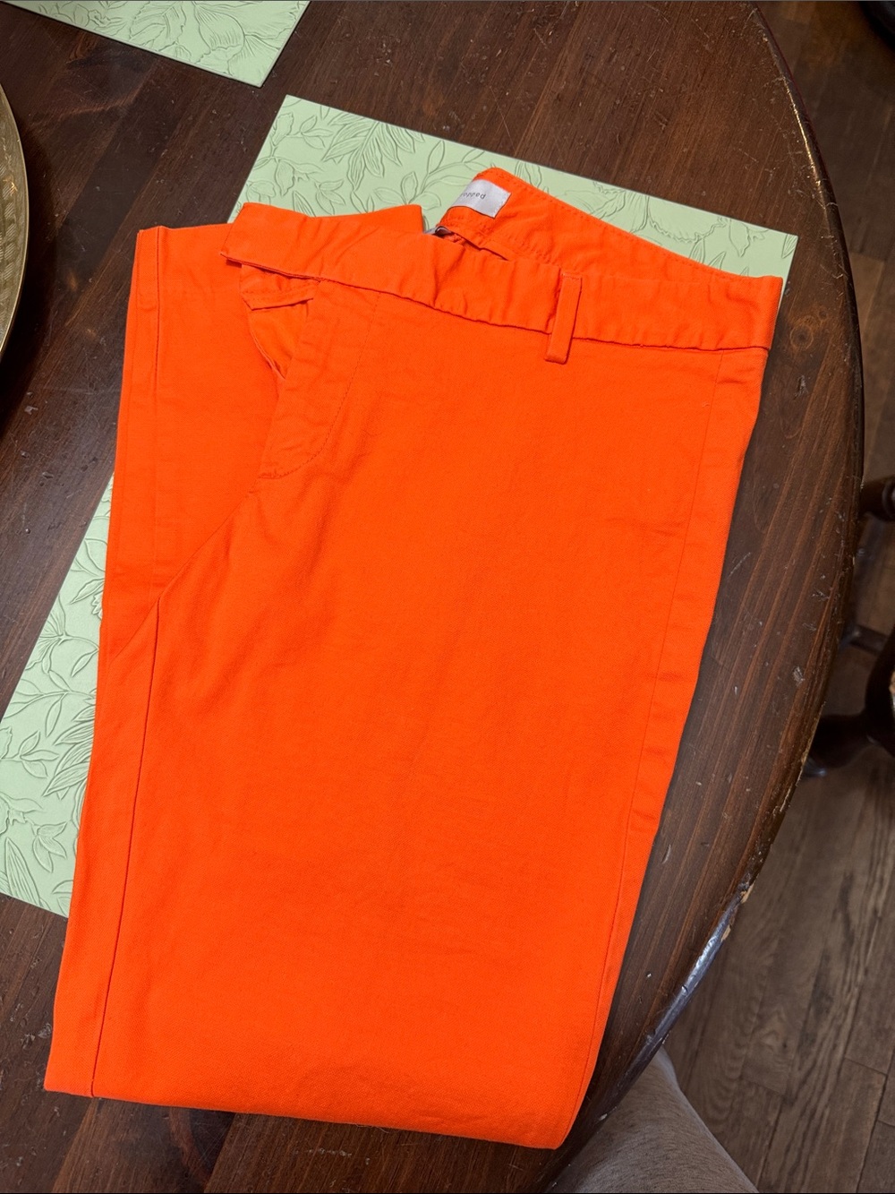 Woman’s  Bright Orange Chino Pants